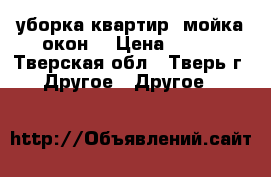 уборка квартир .мойка окон. › Цена ­ 250 - Тверская обл., Тверь г. Другое » Другое   